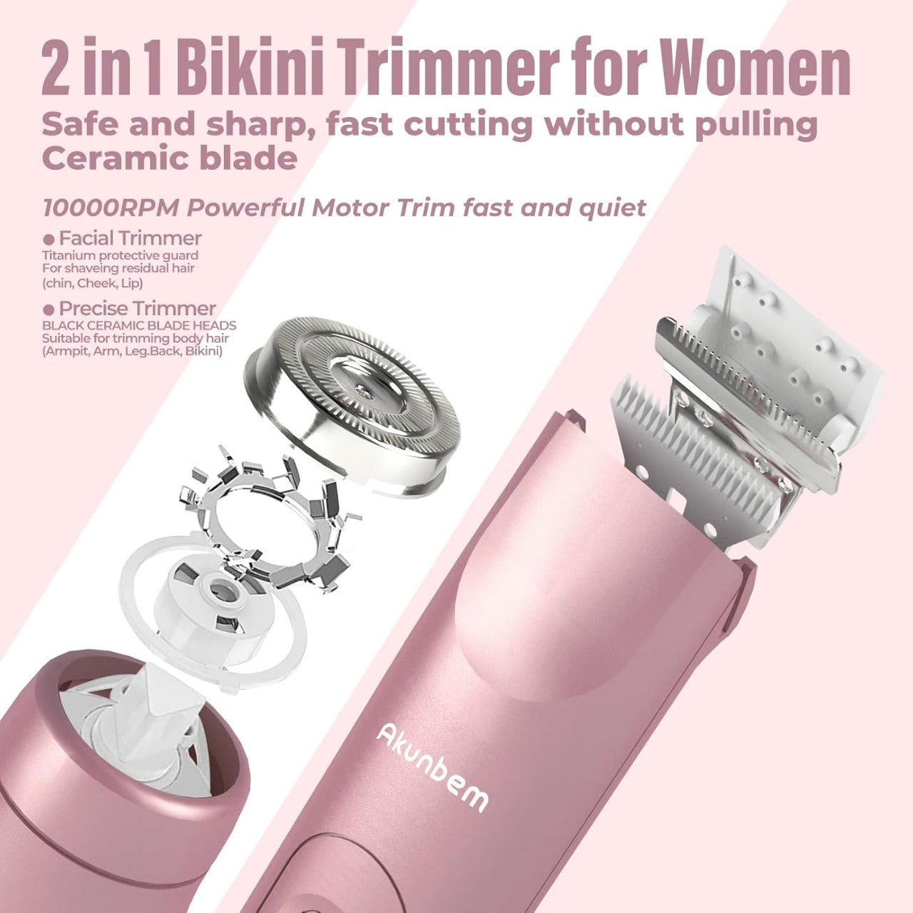 2 in 1 Electric Lady Shaver
